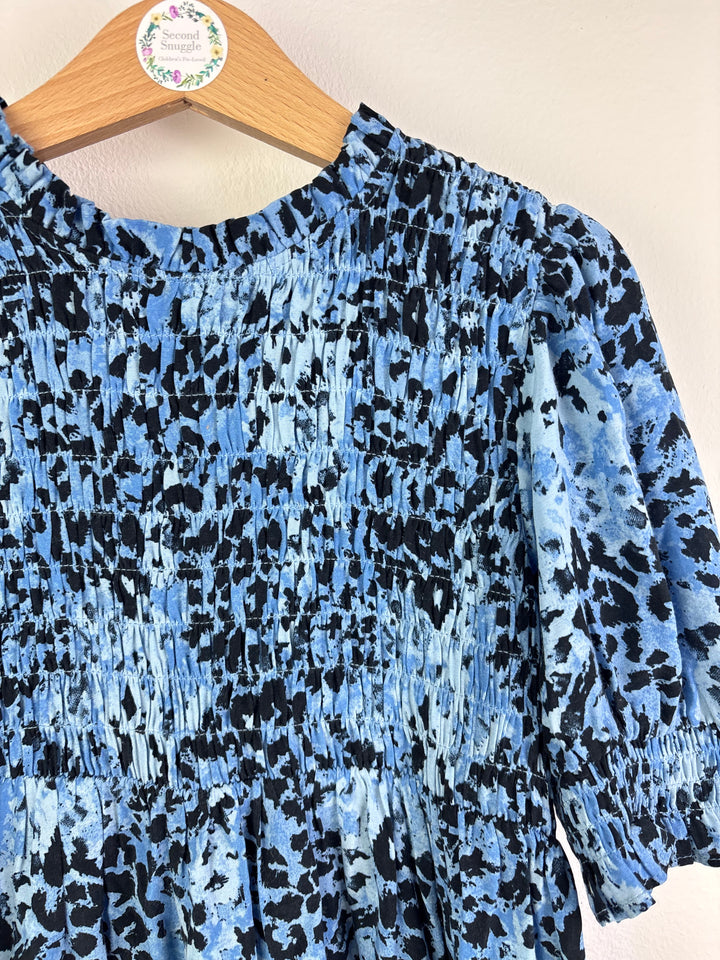 Whistles Blue Smock Dress 7-8 Years-Dresses-Second Snuggle Preloved