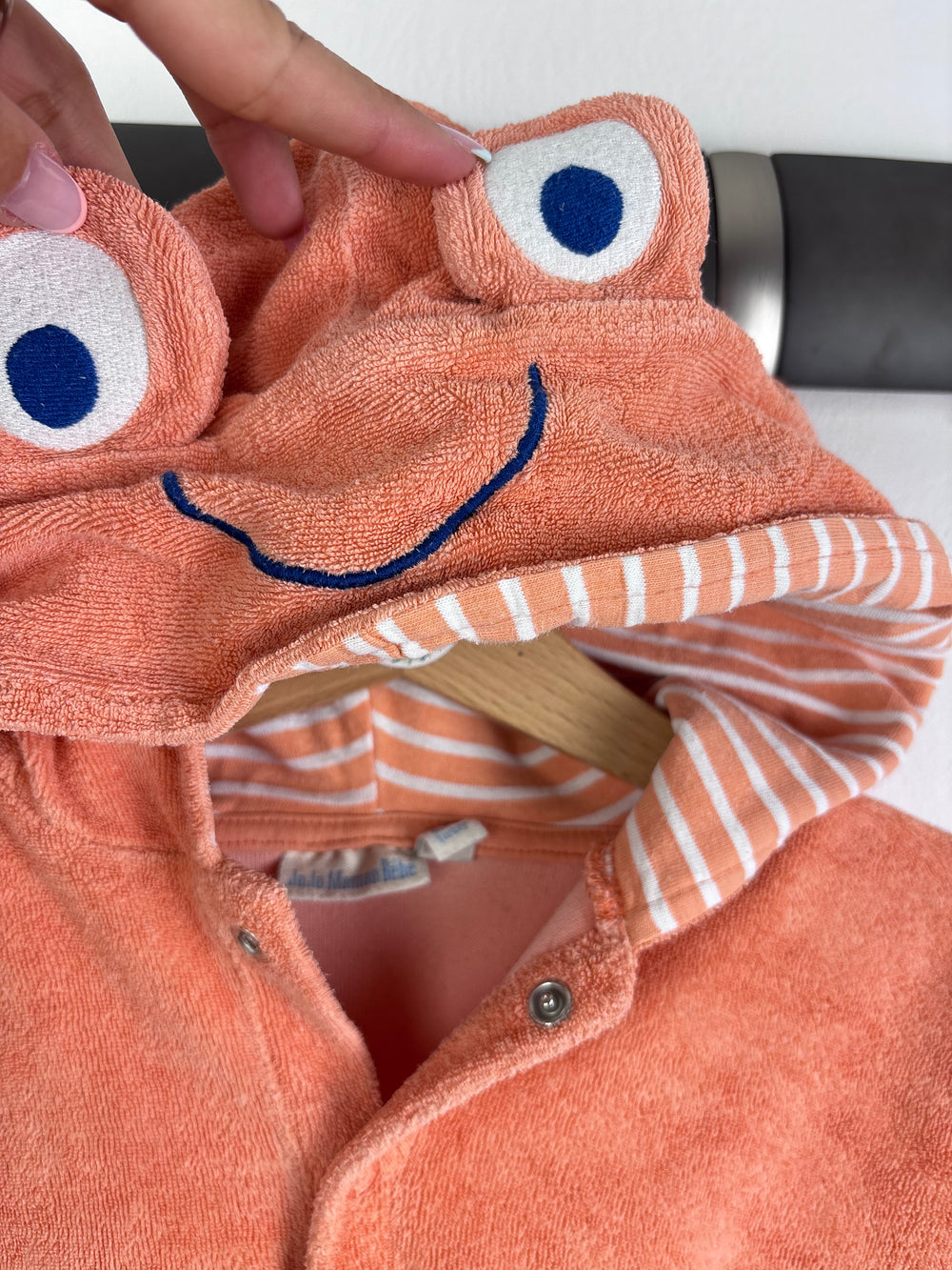 JoJo Maman Bebe Hooded Towel Poncho 2-3 Years-Swimming-Second Snuggle Preloved