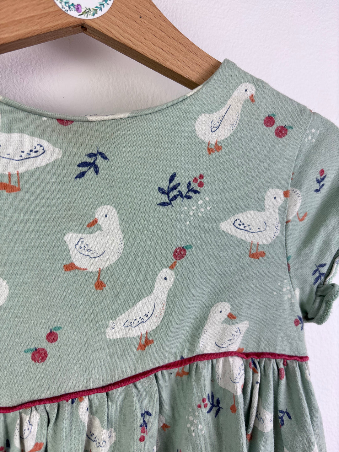 John Lewis Duck Print Dress 18-24 Months-Dresses-Second Snuggle Preloved