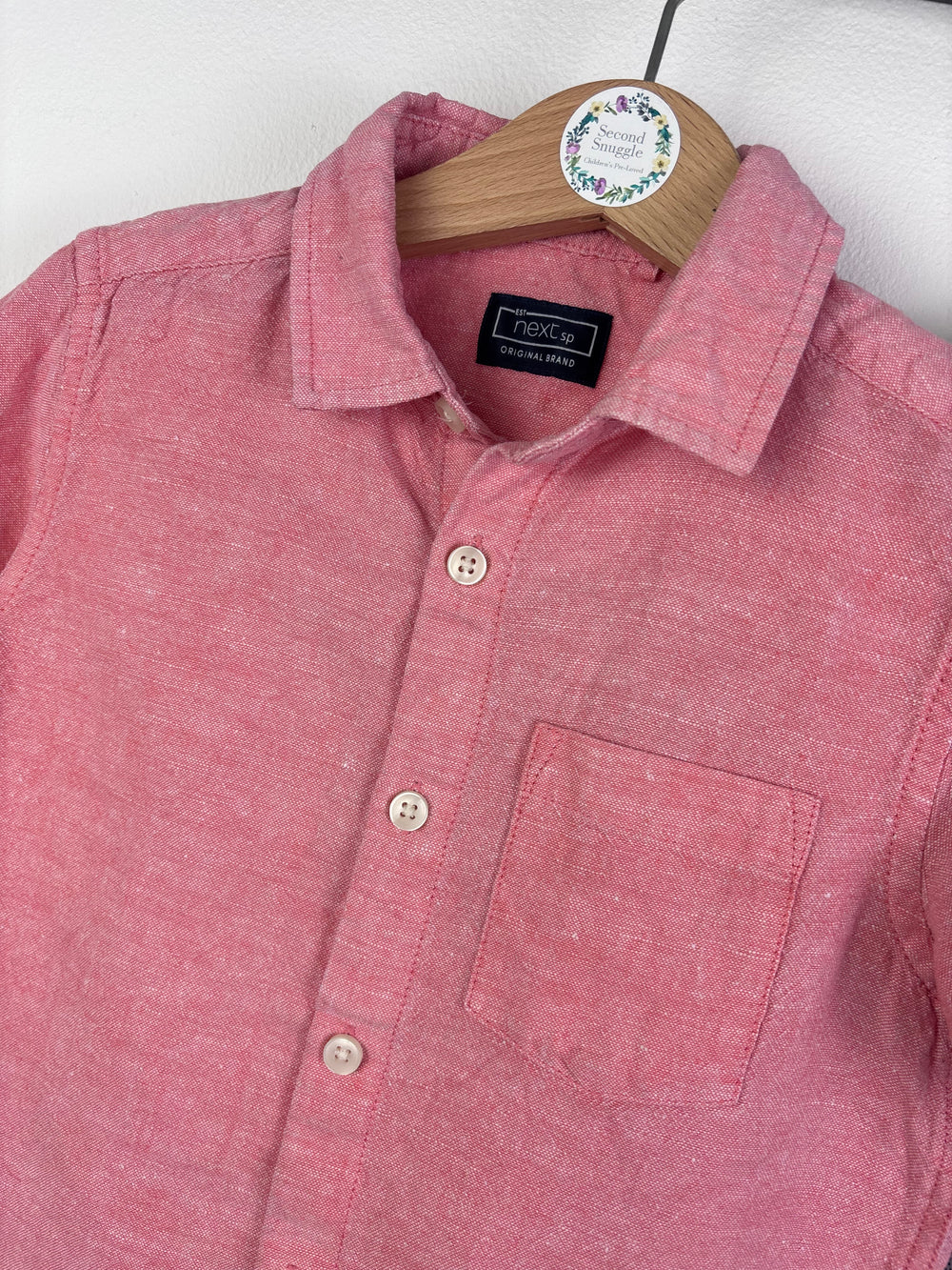 Next Pink & Grey Short Sleeve Shirts Set 3-4 Years-Shirts-Second Snuggle Preloved