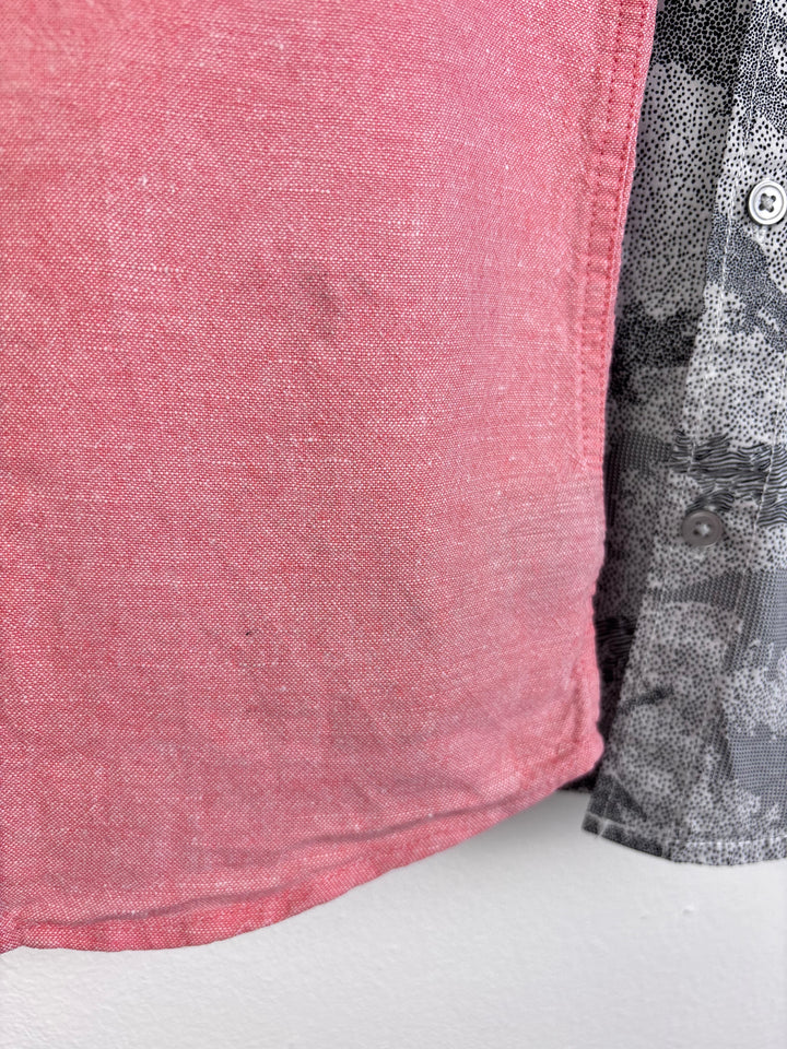 Next Pink & Grey Short Sleeve Shirts Set 3-4 Years-Shirts-Second Snuggle Preloved