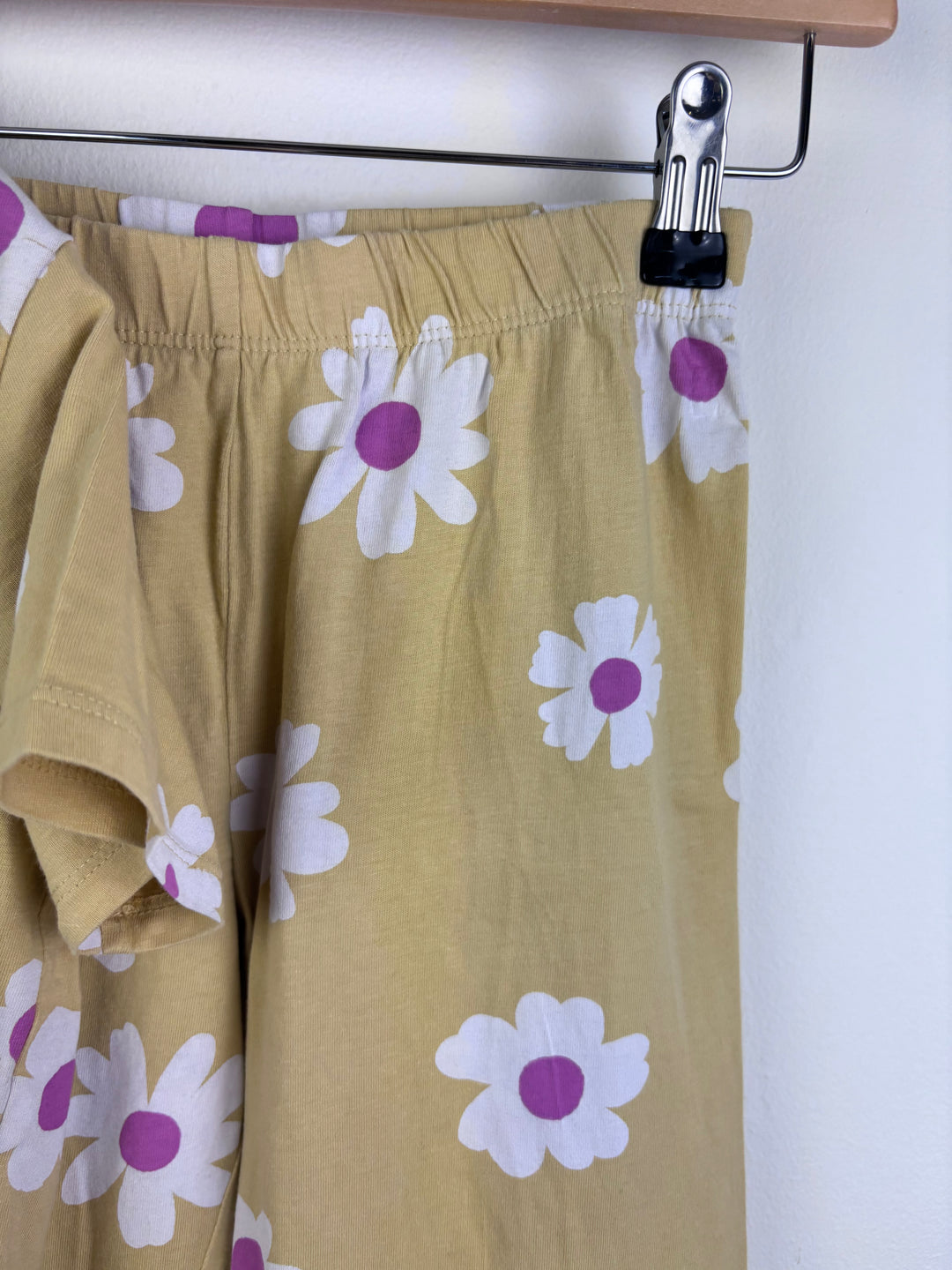 M&S Yellow Daisy Pyjama Set 7-8 Years-Night Wear-Second Snuggle Preloved