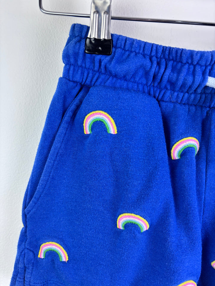 Boden Blue Rainbow Print Shorts 8 Years