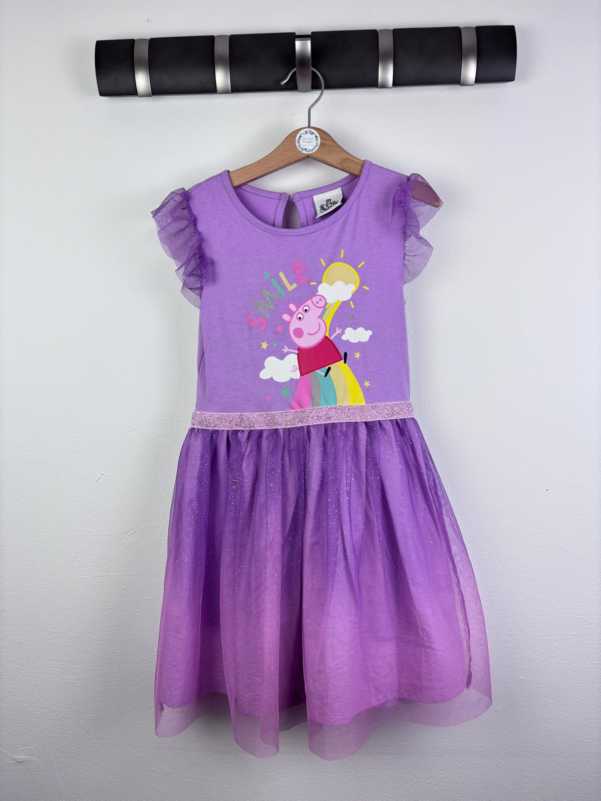 Character Purple Peppa Pig Tulle Dress 6-7 Years-Dresses-Second Snuggle Preloved