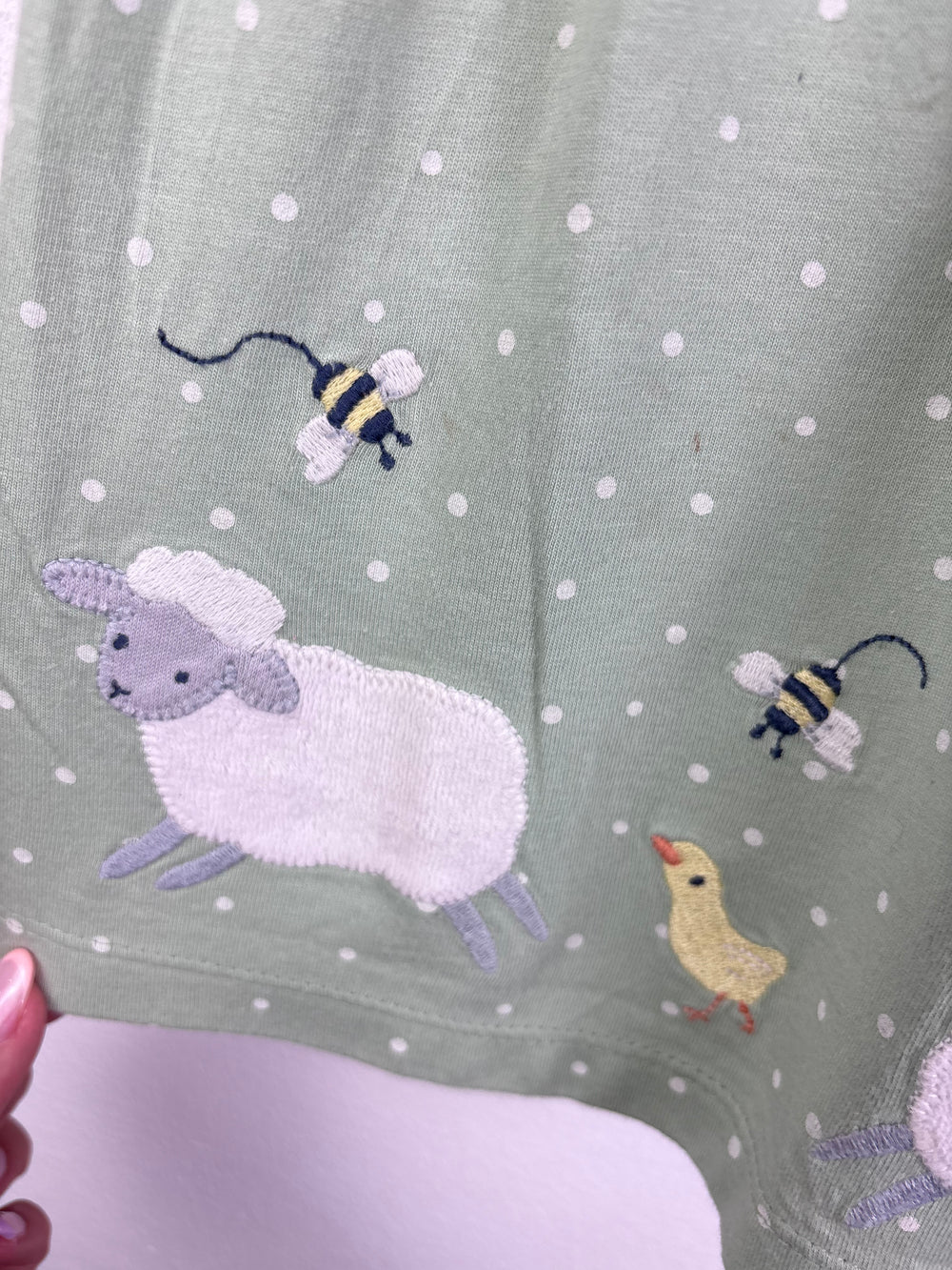 John Lewis Green Polka Dot Dress 18-24 Months-Dresses-Second Snuggle Preloved