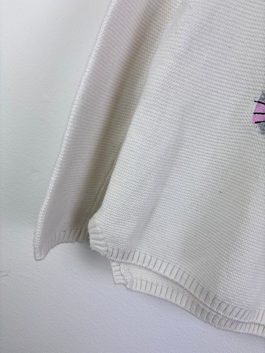 Joules Cream Bunny Knit Jumper 18-24 Months-Jumpers-Second Snuggle Preloved