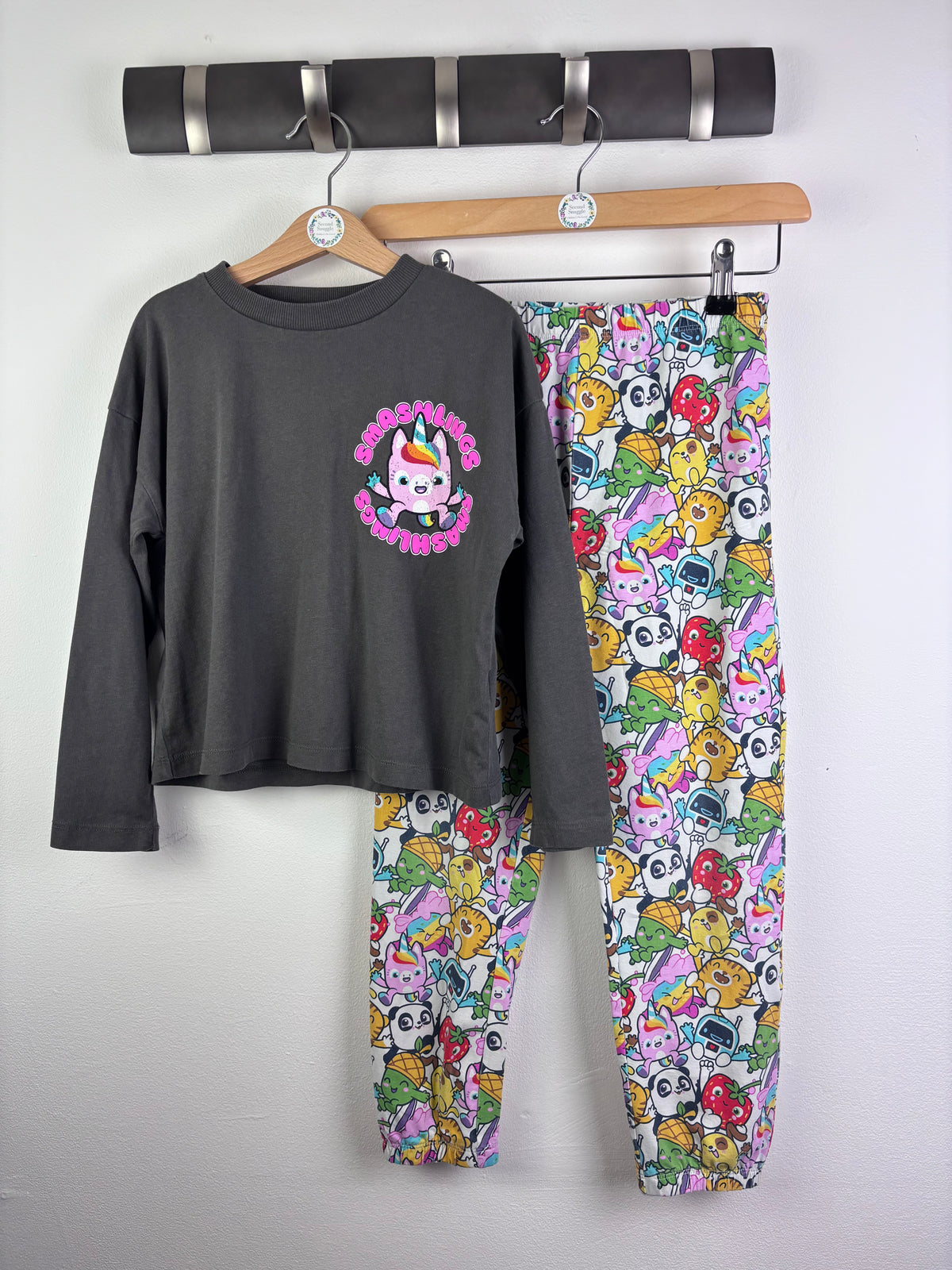 Next Grey Smiggle Top & Leggings Set Age 7 Years-Sets-Second Snuggle Preloved