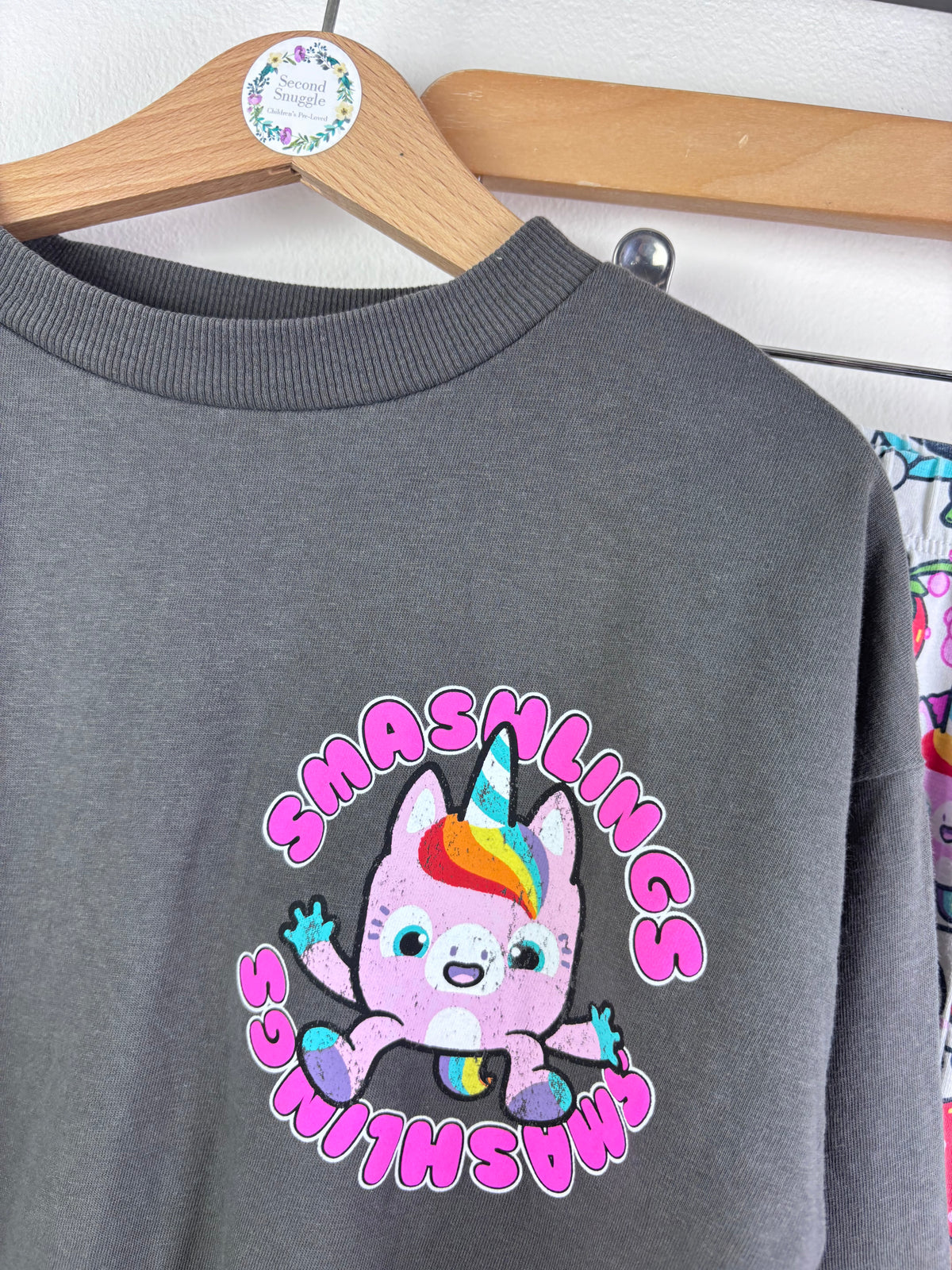 Next Grey Smiggle Top & Leggings Set Age 7 Years-Sets-Second Snuggle Preloved