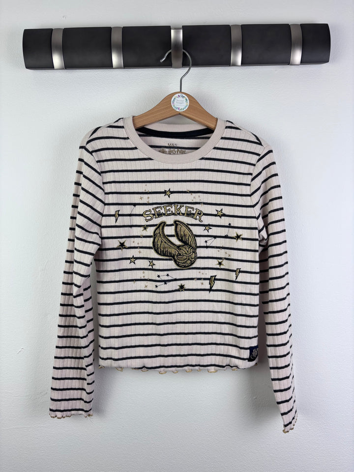 M&S Cream Stripe Harry Potter Top Age 8–9 Years