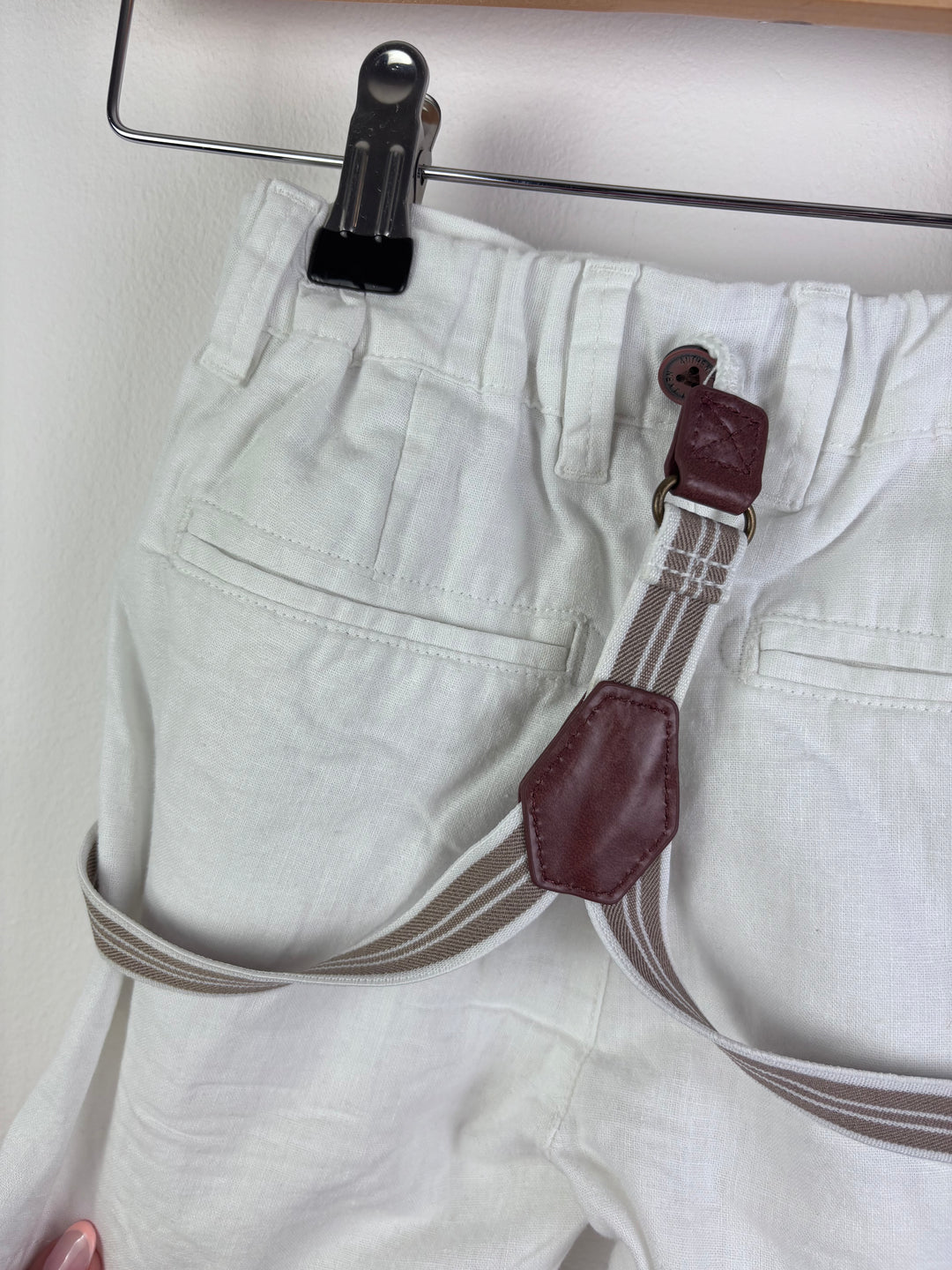 Next White Shorts with Braces Age 3–4 Years-Shorts-Second Snuggle Preloved