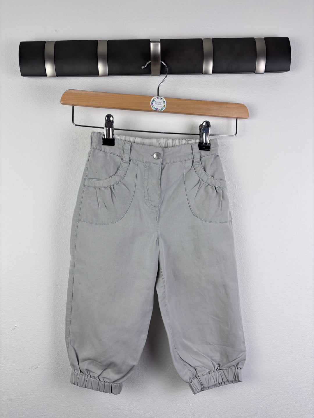 The Little White Company Grey Trousers 12–18 Months-Trousers-Second Snuggle Preloved