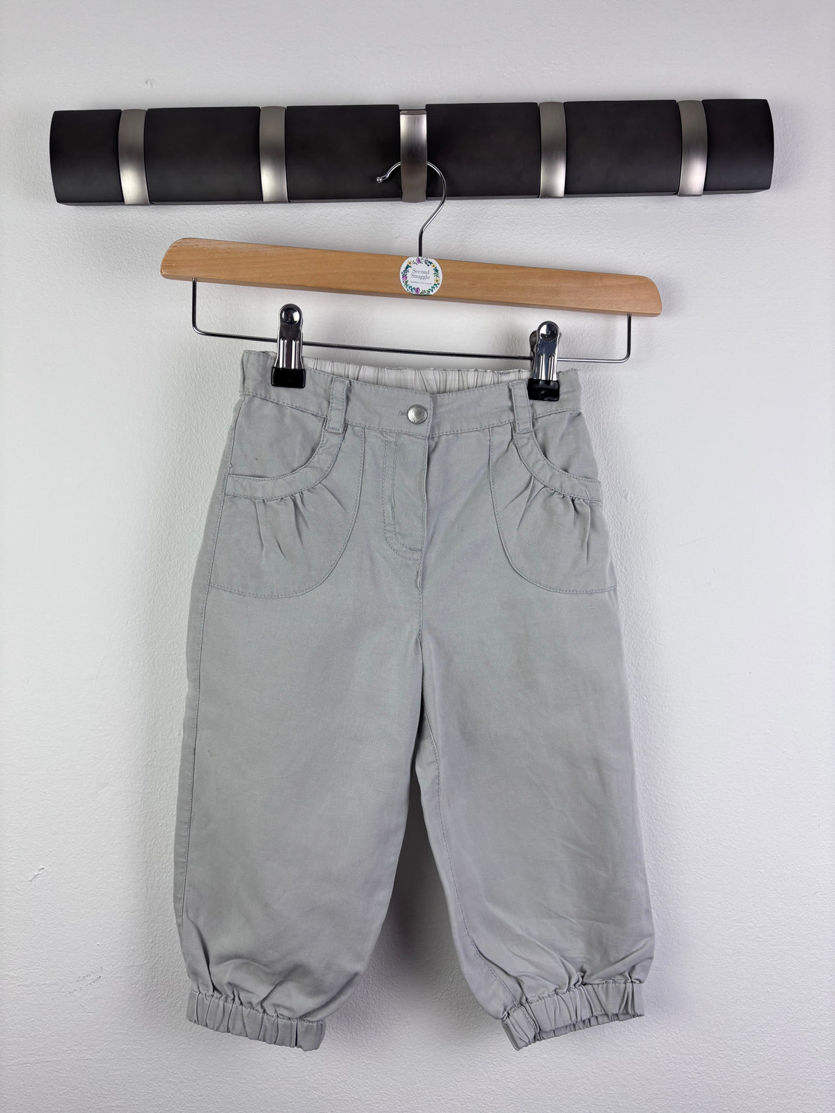 The Little White Company Grey Trousers 12–18 Months-Trousers-Second Snuggle Preloved