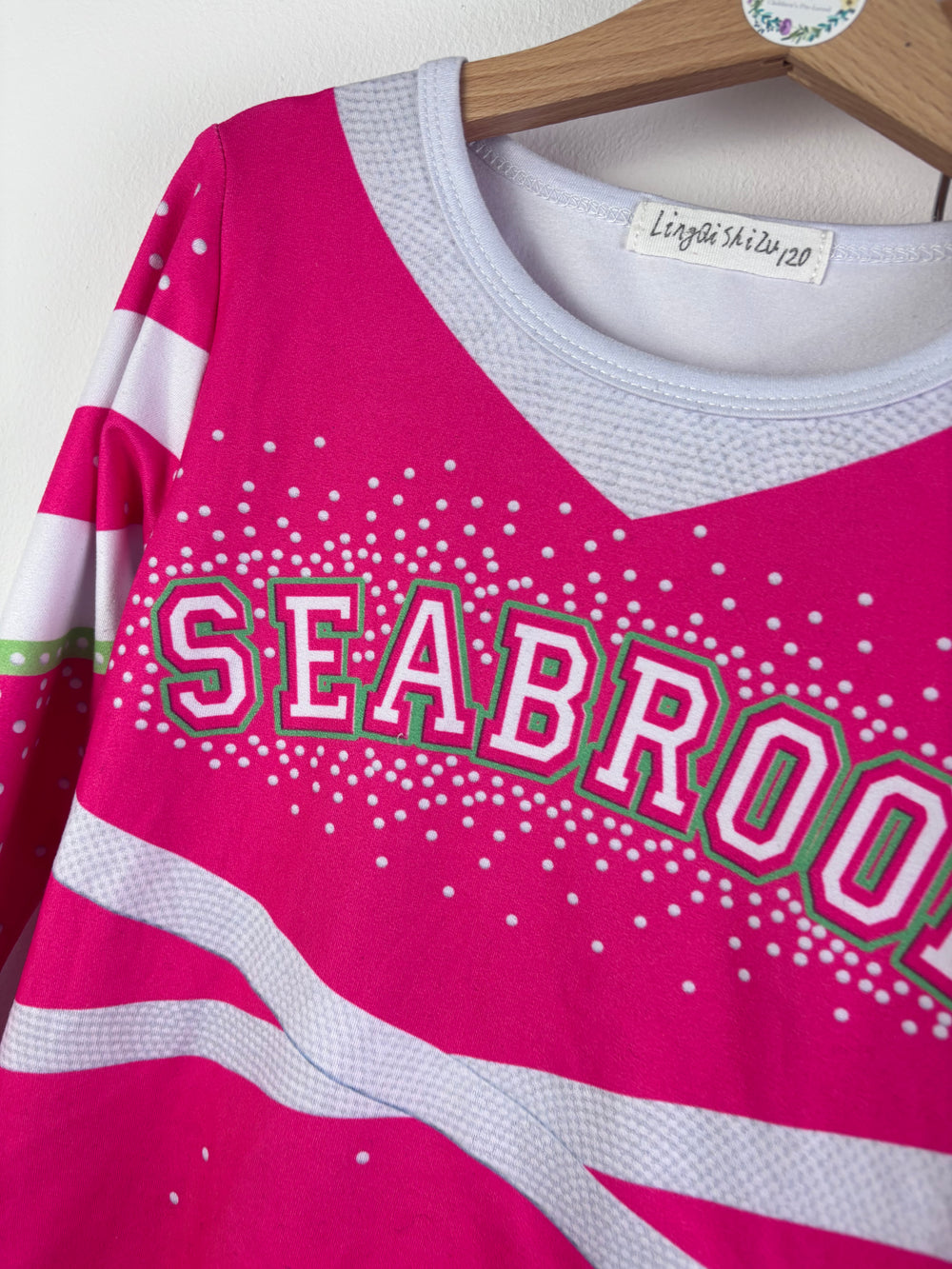 Pink Seabrook Cheerleader Outfit Top and Skirt 4-6 Years-Dressing Up-Second Snuggle Preloved