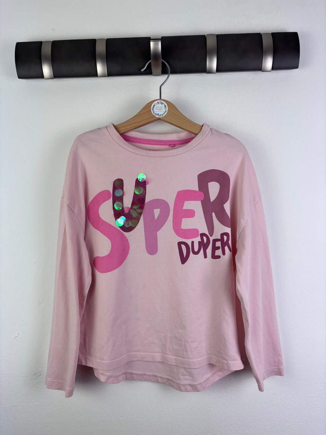 Next Pink Super Duper Long Sleeve Top 4-5 Years-Tops-Second Snuggle Preloved