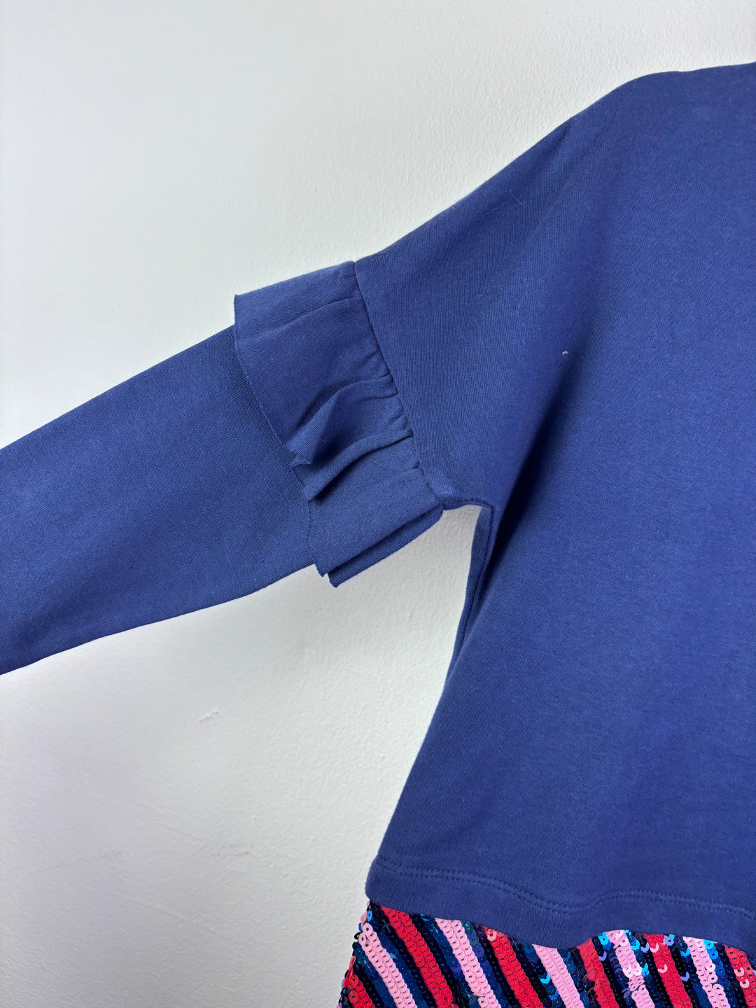 Boden Blue Long Sleeve Top with Sequin Skirt Dress 6-8 Years-Dresses-Second Snuggle Preloved