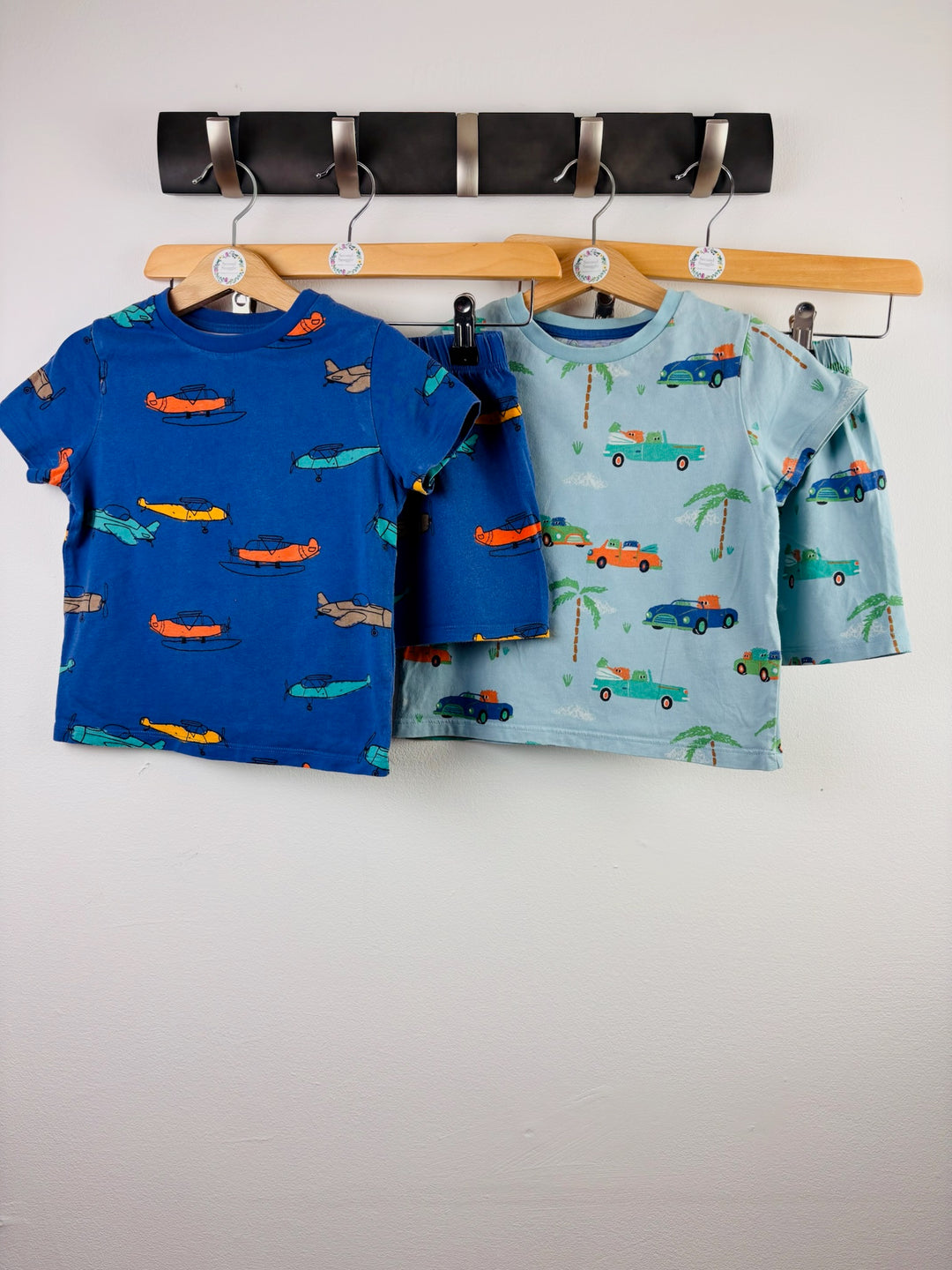 M&S Blue Printed Pyjama Bundle 3-4 Years 2 Sets