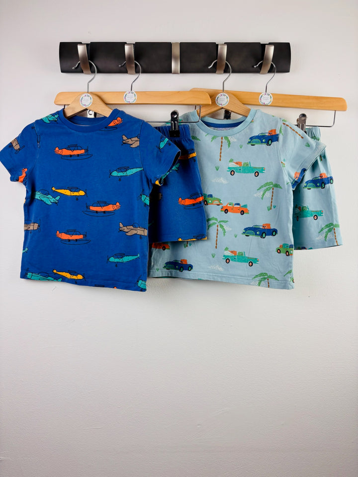 M&S Blue Printed Pyjama Bundle 3-4 Years 2 Sets