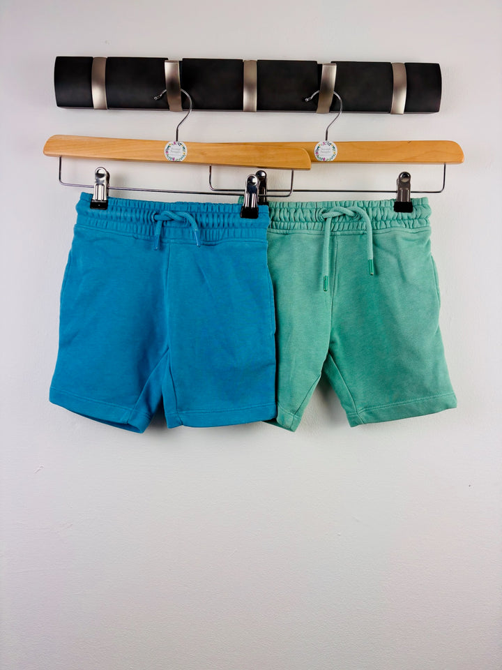 Next Blue and Green Jersey Shorts 3 Years