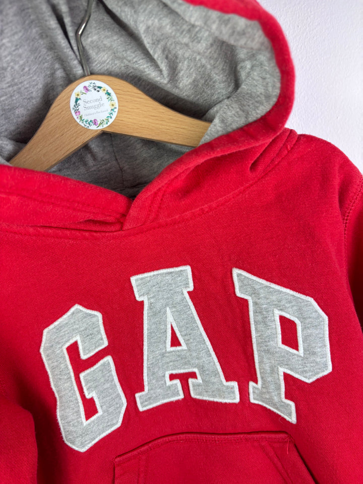 GAP Red Logo Hoodie 3-4 Years-Hoodies-Second Snuggle Preloved