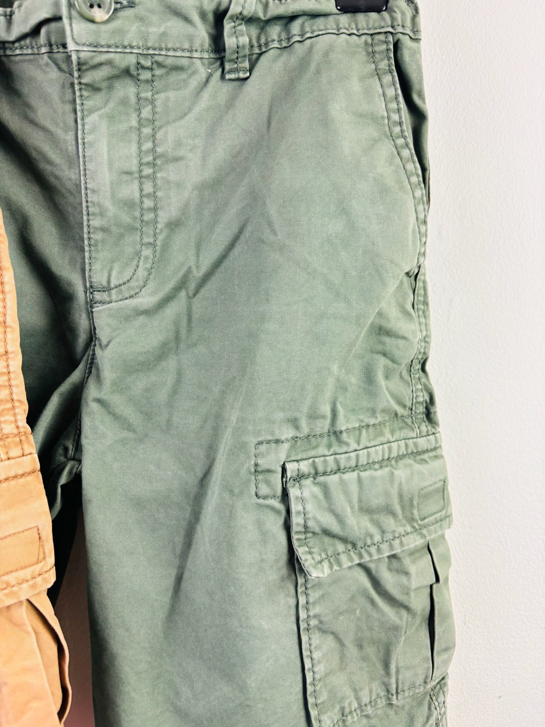 M&S Brown and Green Cargo Shorts Bundle 7-8 Years