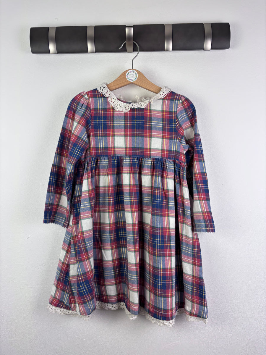JoJo Maman Bébé Checked Dress 3-4 Years-Dresses-Second Snuggle Preloved
