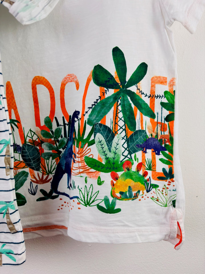 Fred & Flo Printed T-Shirt Bundle 7-8 Years 2 Tops