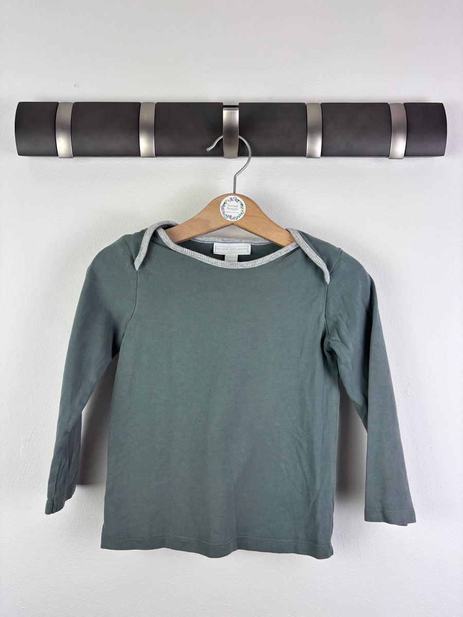 The Little White Company Sage Long Sleeve Top 18-24 Months-Tops-Second Snuggle Preloved