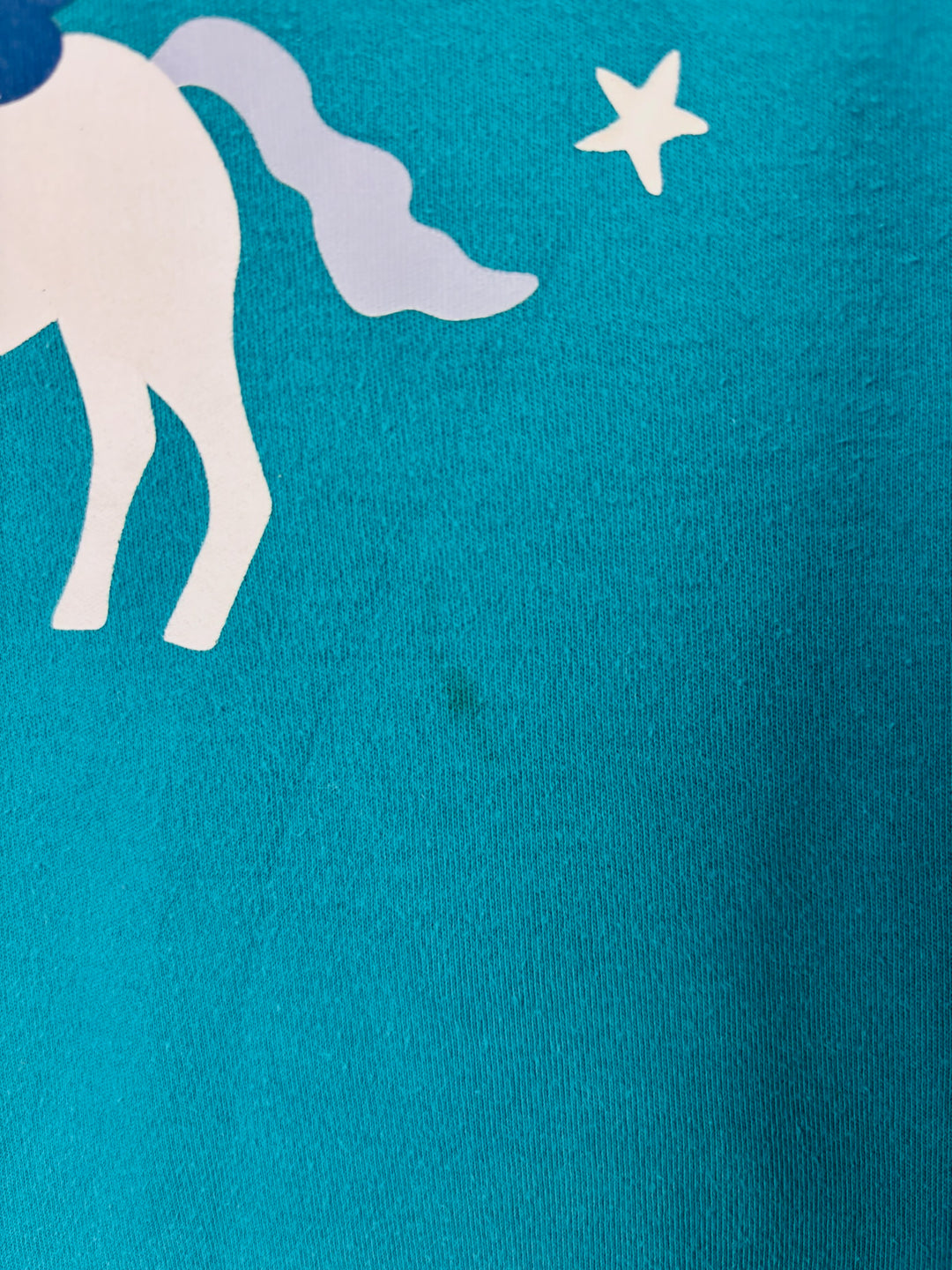 Frugi Teal Rainbow Stripe Pegasus Pyjama Set 5-6 Years