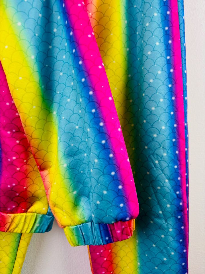 SHEIN Rainbow Ombré Tracksuit Set 7 Years