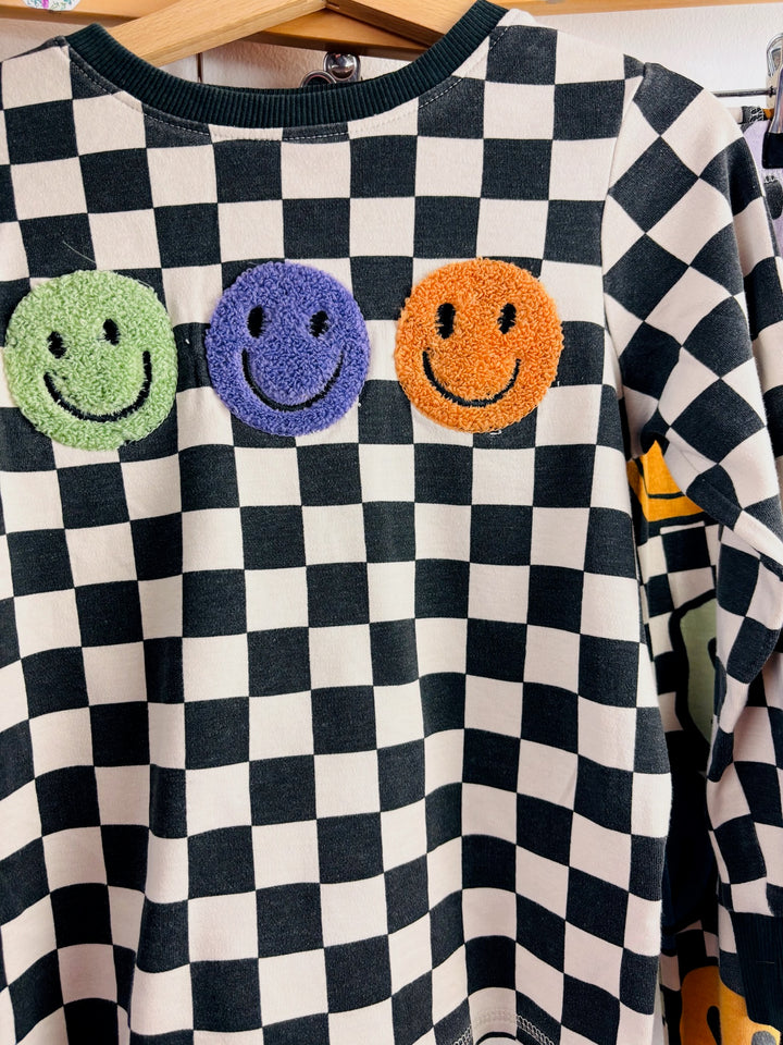 Next Black Multicolour Smiley Pyjama Bundle 4-5 Years 3 Sets