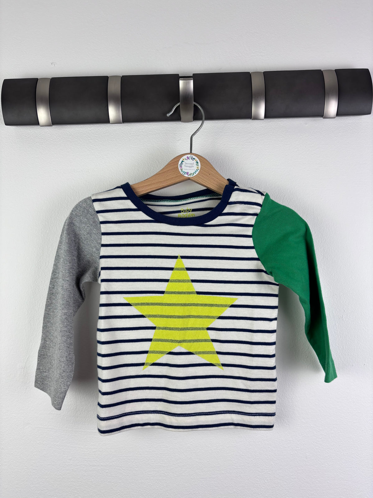 Boden Stripe Star Long Sleeve Top 6-12 Months-Tops-Second Snuggle Preloved