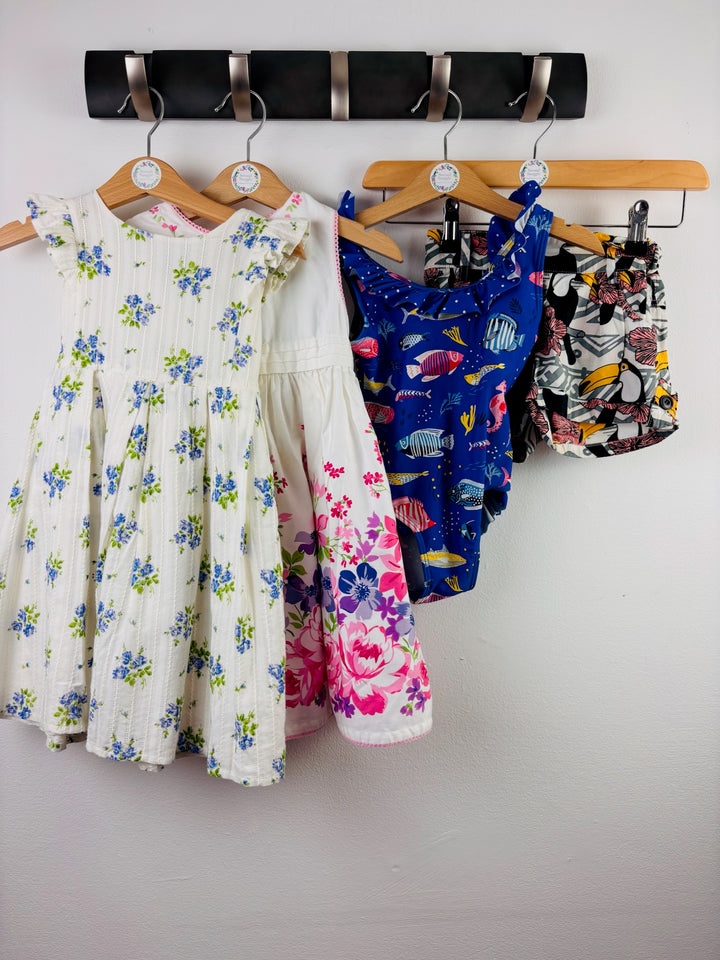 Monsoon & JoJo Maman Bébé Girls Summer Bundle 18-24 Months 4 Pieces