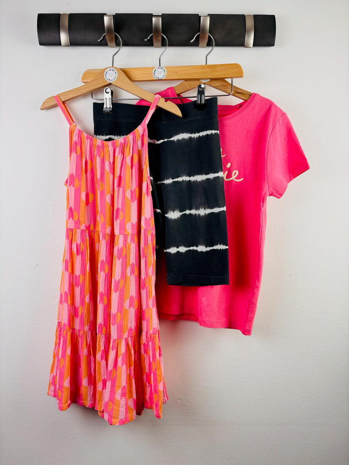 M&S Girls Pink Summer Clothing Bundle 9-10 Years 3 Pieces