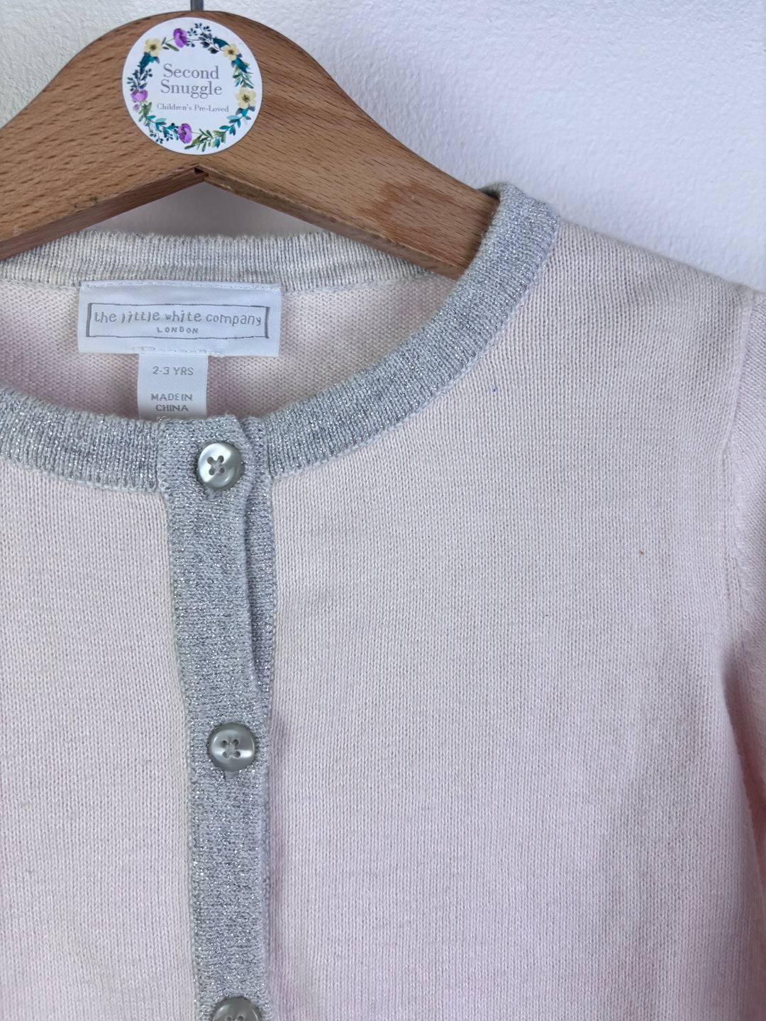 The Little White Company Pale Pink Cardigan 2-3 Years-Cardigans-Second Snuggle Preloved