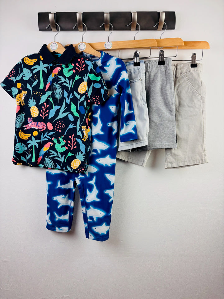 Next & M&S Boys Summer and Swim Bundle 4-5 Years 5 Pieces