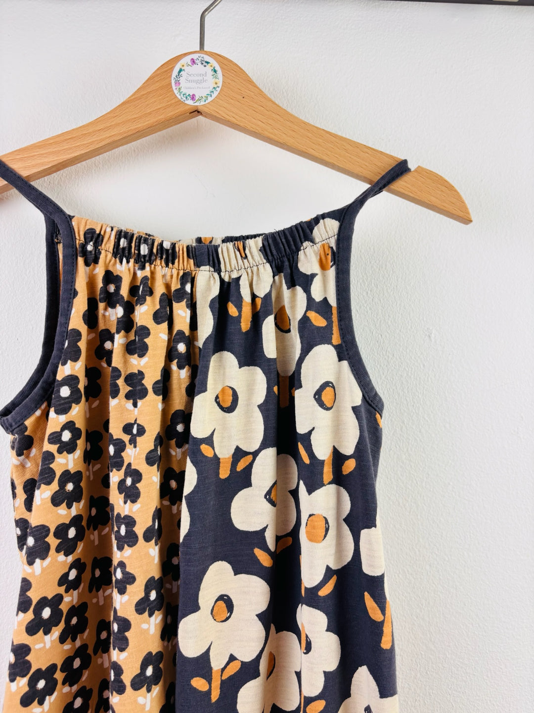 Next Black & Tan Floral Sleeveless Jumpsuit 5-6 Years