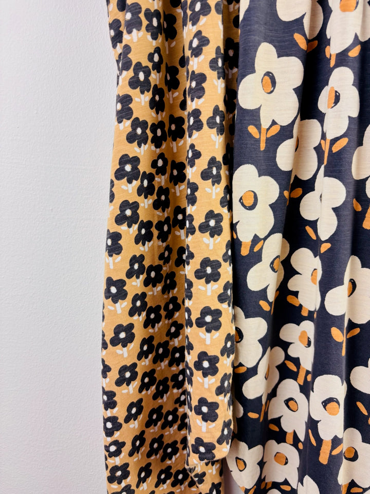 Next Black & Tan Floral Sleeveless Jumpsuit 5-6 Years