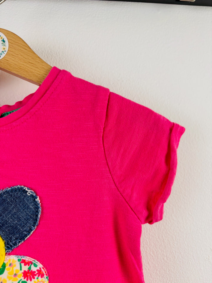 Next Pink Patchwork Flower T-Shirt 9-12 Months