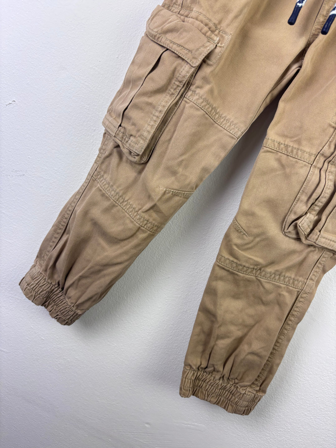 Joules Beige Cargo Trousers Pocket Detail 4 Years-Trousers-Second Snuggle Preloved
