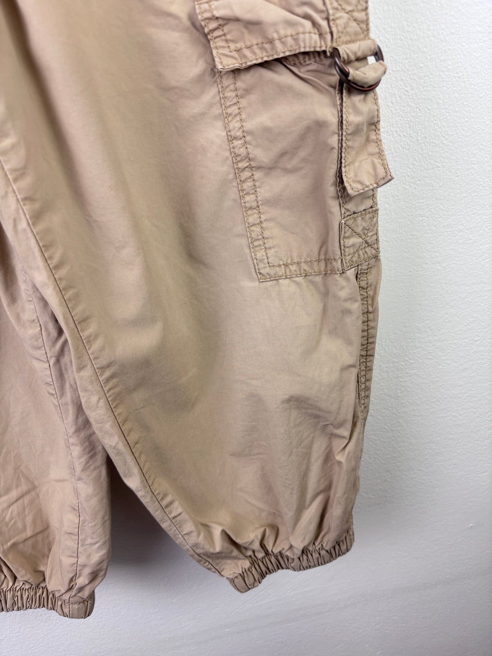 Next Beige Cargo Trousers Pocket Style 5 Years-Trousers-Second Snuggle Preloved