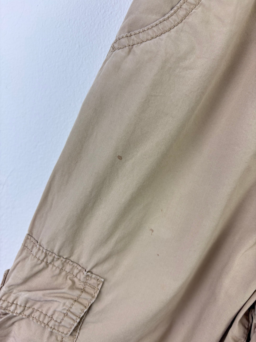 Next Beige Cargo Trousers Pocket Style 5 Years-Trousers-Second Snuggle Preloved