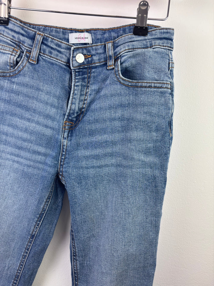 Vera Moda Light Wash Blue Jeans 11-12 Years-Trousers-Second Snuggle Preloved