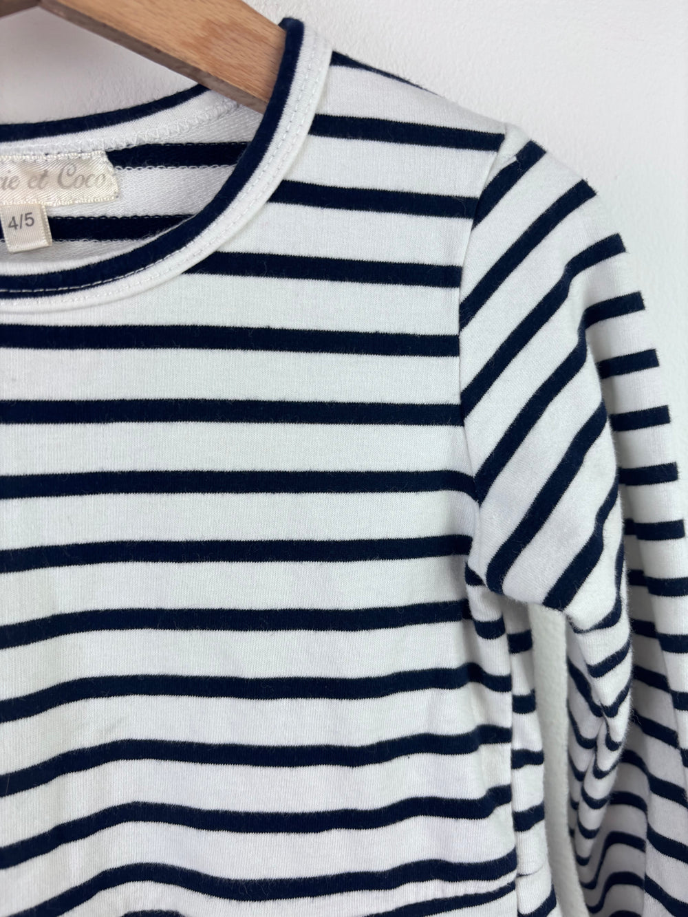 Lucie Et Coco Navy Stripe Dress Age 4-5 Years-Dresses-Second Snuggle Preloved