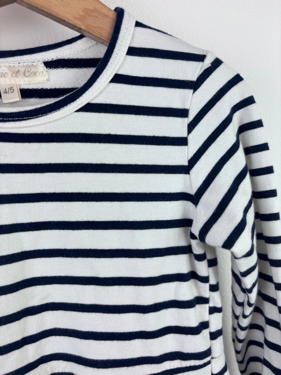 Lucie Et Coco Navy Stripe Dress Age 4-5 Years-Dresses-Second Snuggle Preloved