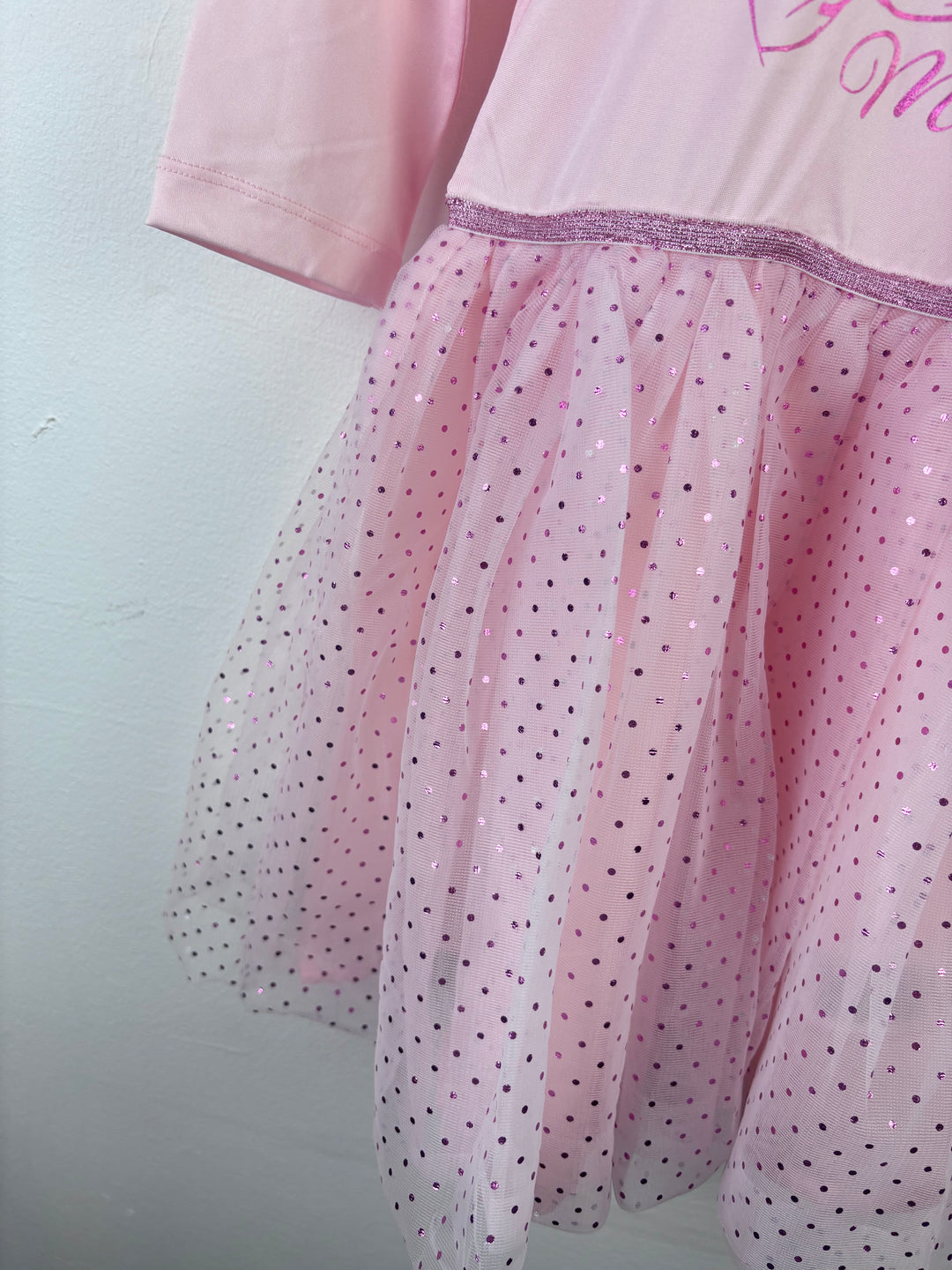 Pep & Co Pink Marie Dress Sparkle Age 8-9 Years-Dresses-Second Snuggle Preloved