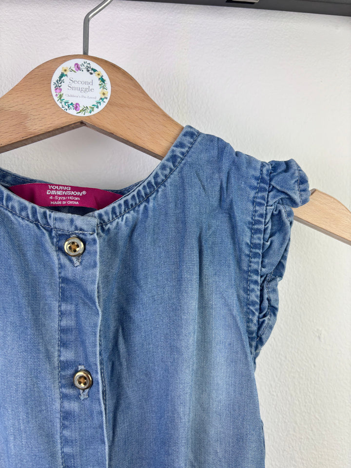 Primark Denim Jumpsuit Sleeveless Age 4-5 Years-Jump Suits-Second Snuggle Preloved