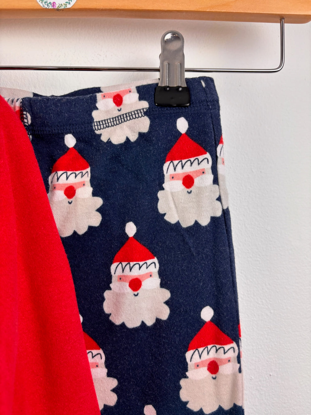 Next Navy Santa Christmas Pyjamas 5-6 Years-Night Wear-Second Snuggle Preloved