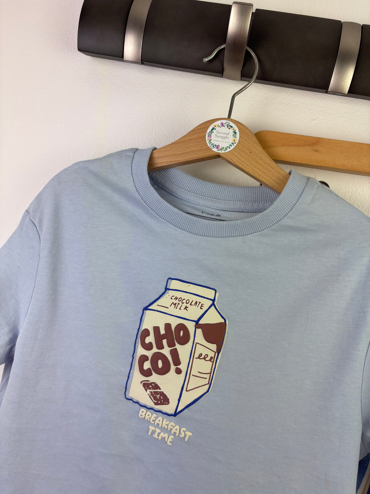 M&S Blue Choco Breakfast Time Pyjama Set-Night Wear-Second Snuggle Preloved