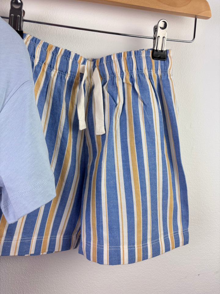 M&S Blue Choco Breakfast Time Pyjama Set-Night Wear-Second Snuggle Preloved