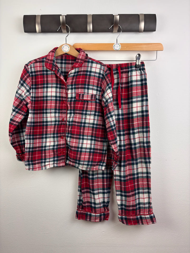 M&S Red Tartan Christmas Pyjamas 5-6 Years